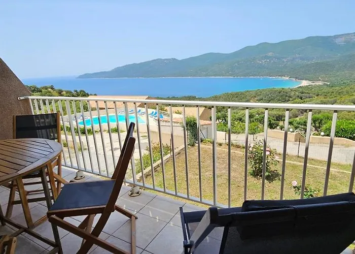 Chalereux T2 Vue Et Piscine Alba Rossa * Serra di Ferro