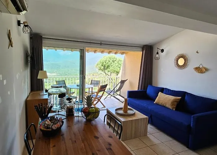 Chalereux T2 Vue Et Piscine Alba Rossa Lejlighed *